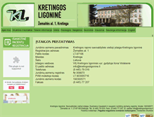 Tablet Screenshot of kretingosligonine.lt